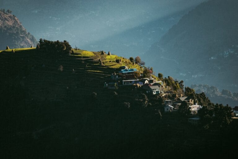 Scenic hills view of Dalhousie Himachal Pradesh