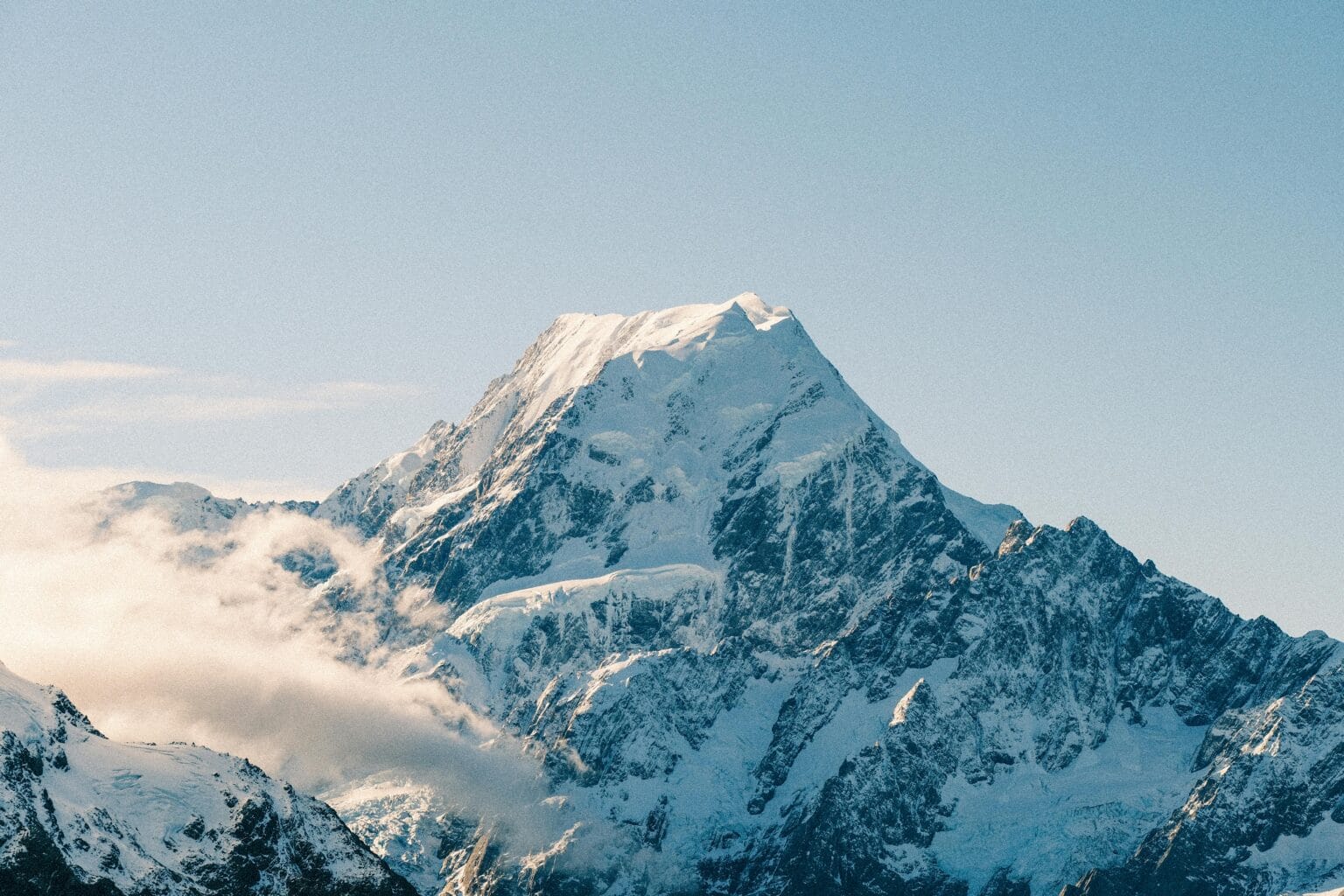 Close-up of snow peaks in Shimla Himachal Pradesh