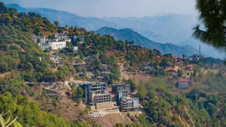 Scenic hill view of Kasauli Himachal Pradesh