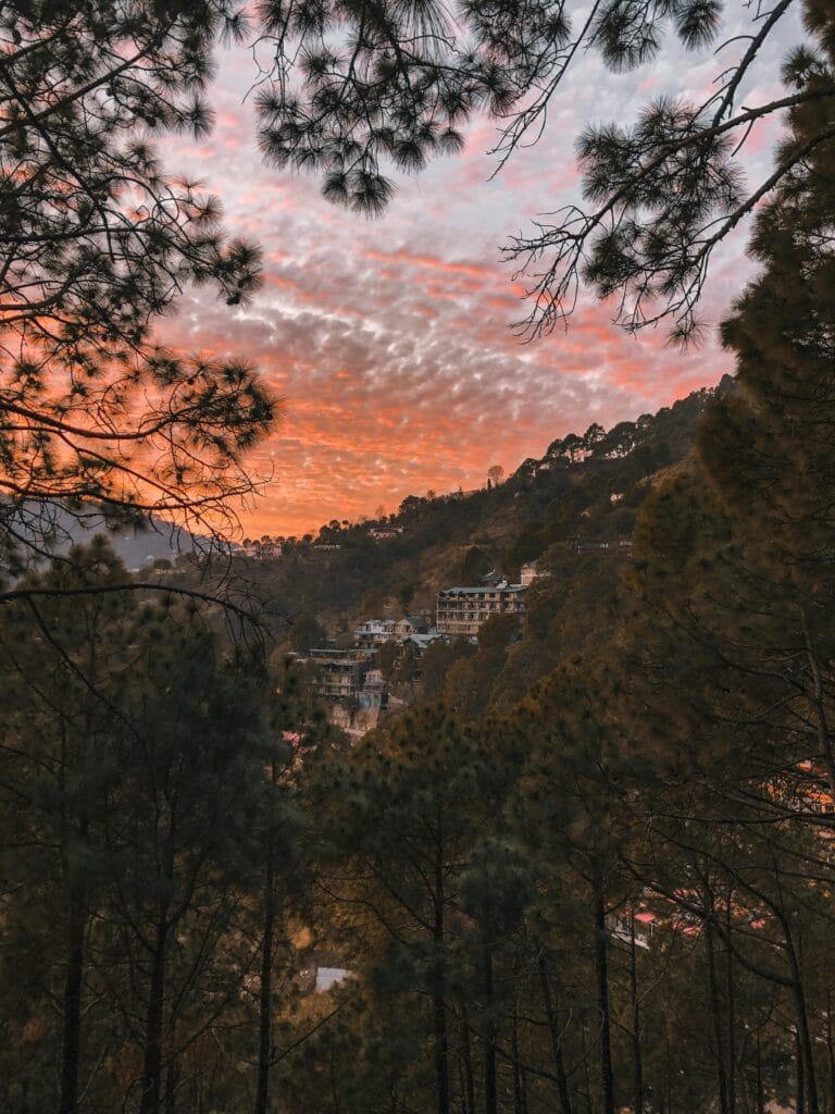Sunset view in Kasauli Himachal Pradesh