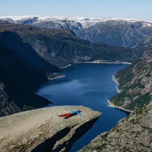 Lake and mountain view in Dharamshala Himachal Pradesh